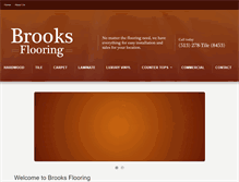 Tablet Screenshot of brooksflooringonline.com